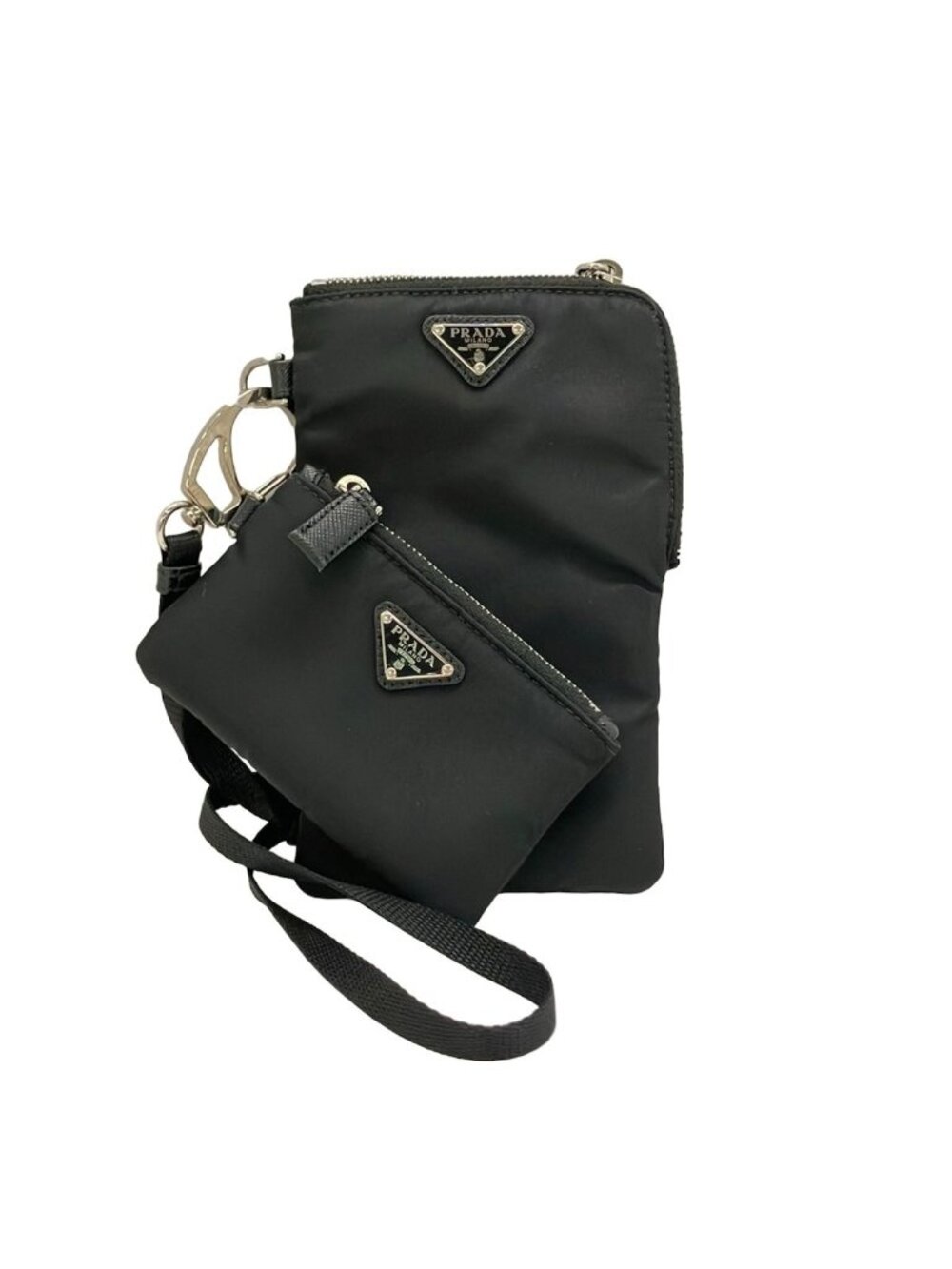 Prada Shoulder Bag Black Smartphone Pochette